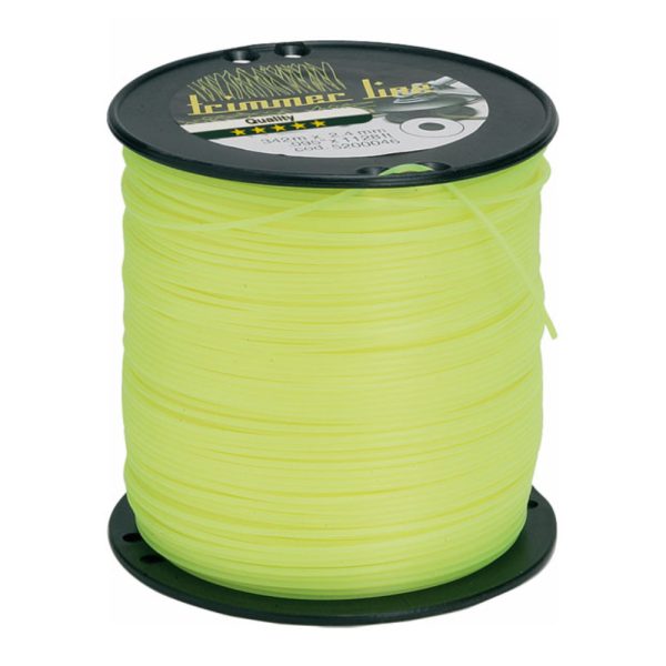 ΜΕΣΙΝΕΖΑ ΣΤΡΟΓΓΥΛΗ NYLON LINE FLUO ΚΙΤΡΙΝΗ 3,3mm ΚΑΡΟΥΛΙ TECOMEC 5200194