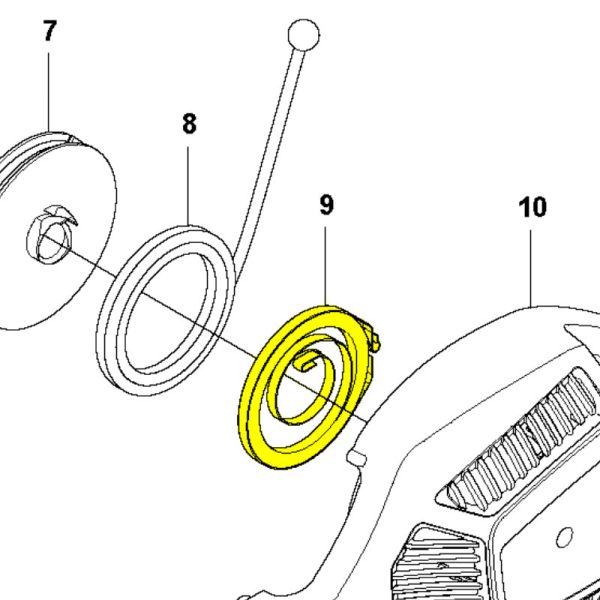 ΕΛΑΤΗΡΙΟ ΕΚΚΙΝΗΣΗΣ ΓΝΗΣΙΟ ΓΙΑ HUSQVARNA Τ435 – 525BX 522644901-1