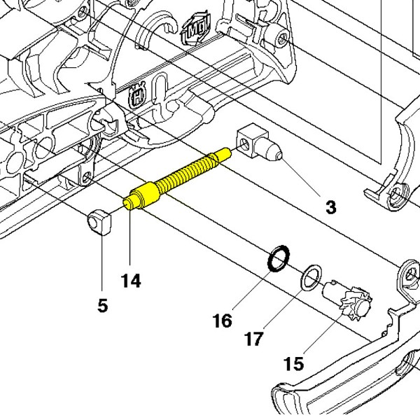 ΒΙΔΑ ΡΥΘΜΙΣΗΣ ΑΛΥΣΙΔΑΣ ΓΝΗΣΙΑ ΓΙΑ HUSQVARNA 435-440-445-450-455-460-2245-2250 537397001-2