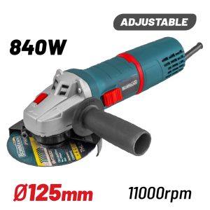 ΤΡΟΧΟΣ ΓΩΝΙΑΚΟΣ ΡΥΘΜΙΖΟΜΕΝΟΣ BORMANN BAG8000 840W 125mm