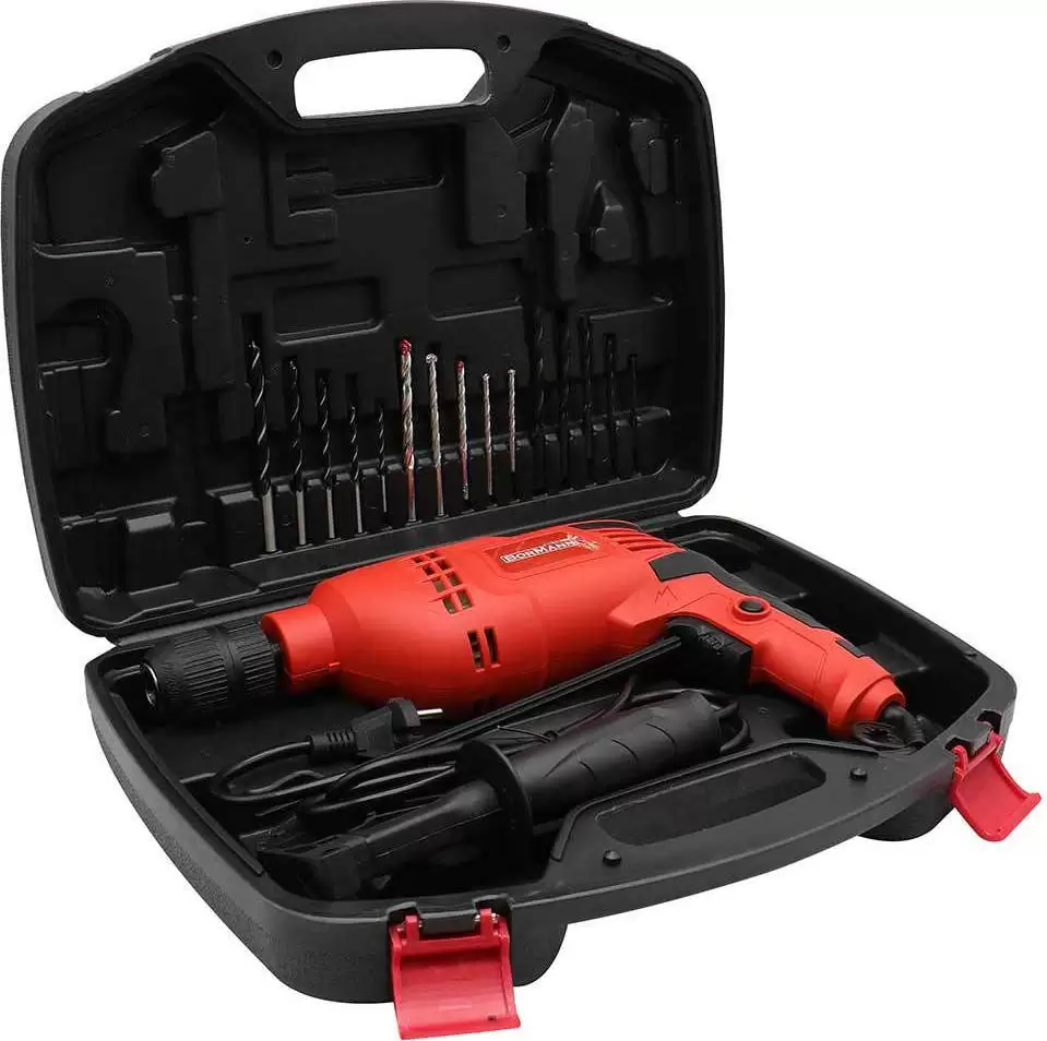 ΔΡΑΠΑΝΟ ΚΡΟΥΣΤΙΚΟ BORMANN BID1100SET 1100W ΒΑΛΙΤΣΑ +15 ΤΡΥΠΑΝΙΑ 018087-1