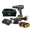 ΔΡΑΠΑΝΟΚΑΤΣΑΒΙΔΟ ΚΡΟΥΣΤΙΚΟ CAT COMBO-08 DX12B+ΓΩΝΙΑΚΟΣ ΤΡΟΧΟΣ ΜΠΑΤΑΡΙΑΣ DX314B+ΤΣΑΝΤΑ ΕΡΓΑΛΕΙΩΝ ΧΕΙΡΟΣ DA42001 05-9875