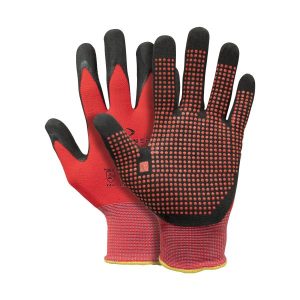 ΓΑΝΤΙΑ PFANNER ΜΑΥΡΟ ΚΟΚΚΙΝΟ ΜΕ ΚΟΥΚΙΔΕΣ Νο10 STRETCHFLEX FINE GRIP