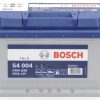 ΜΠΑΤΑΡΙΑ S4 60AH 540Α 0092S40040 242Χ175Χ175 ΧΑΜΗΛΗ BOSCH 0092S40040-3