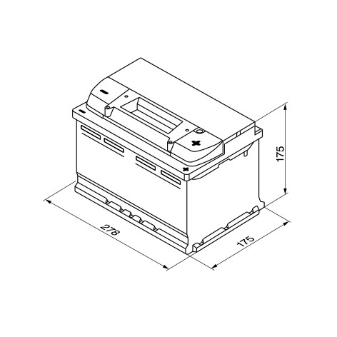 ΜΠΑΤΑΡΙΑ 72ΑΗ 680Α 0092S40070 278Χ175Χ175 BOSCH 0092S40070-6