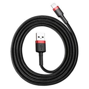 ΚΑΛΩΔΙΟ BASEUS CAFULE BRAIDED USB 2.0/Lightning 2A-3m ΜΑΥΡΟ-ΚΟΚΚΙΝΟ ΚΑΛΩΔΙΟ BASEUS CAFULE BRAIDED USB 2.0/Lightning 2A-3m ΜΑΥΡΟ-ΚΟΚΚΙΝΟ