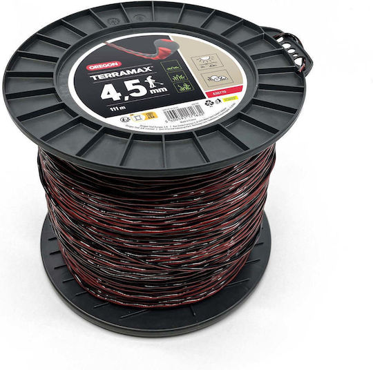 ΜΕΣΙΝΕΖΑ OREGON TERRAMAX 4,5mm-111m ΣΓΟΥΡΗ ΜΑΥΡΗ-ΚΟΚΚΙΝΗ 636770