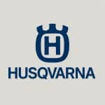 ΑΛΥΣΟΠΡΙΟΝΟ HUSQVARNA 120 MARK II Εταιρικό banner HUSQVARNA με μπλε γράμματα και εικονίδιο