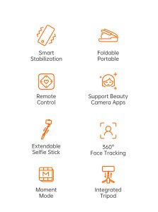 Hohem iSteady Q Smart Selife Stick Tripod Gimbal for Smartphone (White)