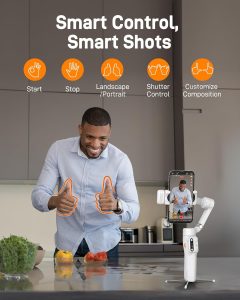 Hohem Gimbal iSteady V3 Foldable Smartphone Stabilizer (White)