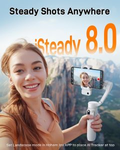 Hohem Gimbal iSteady V3 Foldable Smartphone Stabilizer (White)