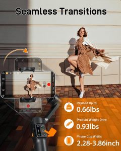 Hohem Gimbal iSteady V3 Foldable Smartphone Stabilizer (Black)