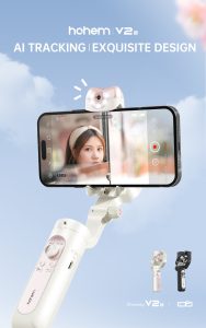 Hohem iSteady V2S Kit 3-axis smartphone gimbal with AI sensor (Black)