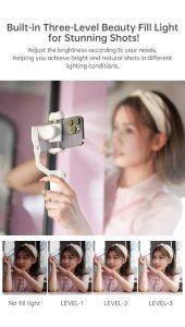 Hohem iSteady V2S Kit 3-axis smartphone gimbal with AI sensor (Black)