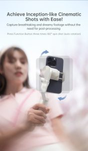 Hohem iSteady V2S Kit 3-axis smartphone gimbal with AI sensor (Black)