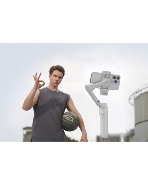 Hohem Gimbal iSteady V3 Foldable Smartphone Stabilizer (White) hohem-isteady-v3-foldable-smartphone-gimbal-stabilizer-white (2)