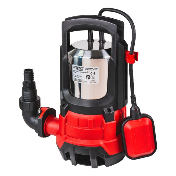 RAIDER Αντλία υποβρύχια ακαθάρτων inox RD-WP61 900W 1″max 250L/min 8,5m 070168 070168