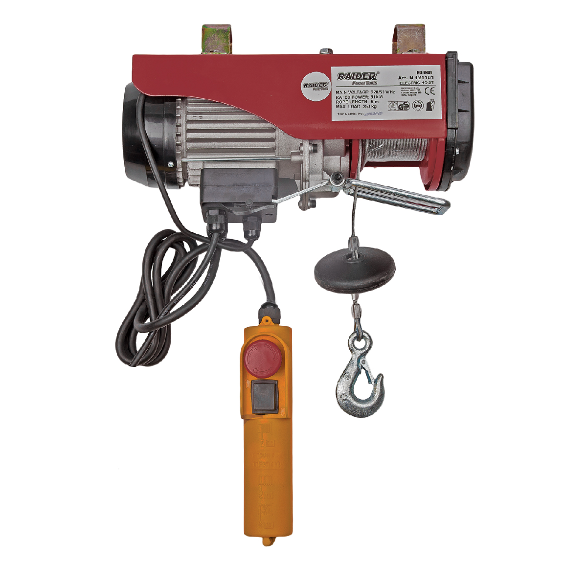 RAIDER Παλάγκο ηλεκτρικό RD-EH01 250kg(12m συρματόσχοινο)121101 121101