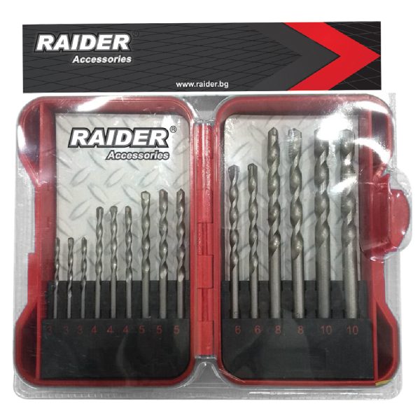 RAIDER Τρυπάνι μπετού σετ 15τεμ 3-10ΜΜ 157790 157790