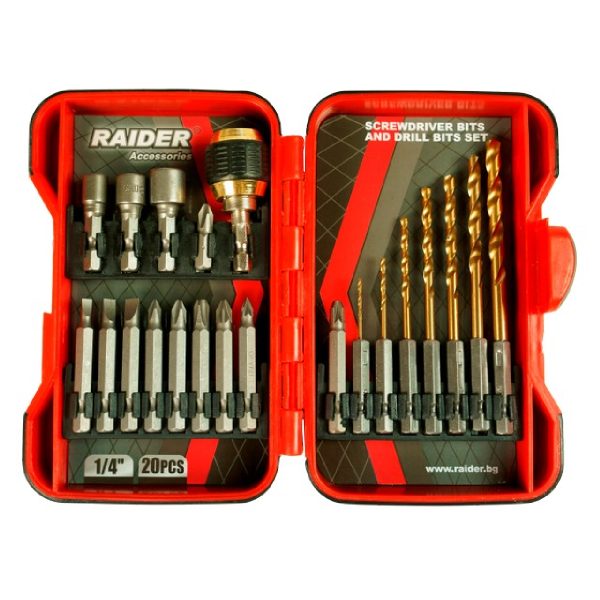 RAIDER Μύτες 1/4” σετ 20τεμ 157797 157797