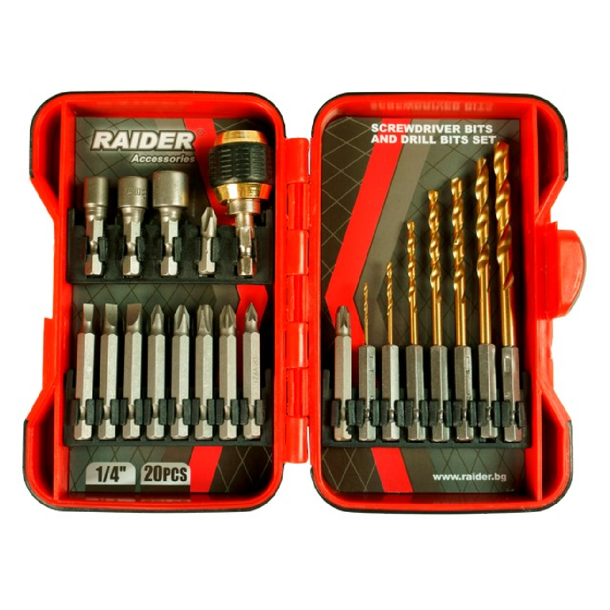 RAIDER Μύτες 1/4” σετ 20τεμ 157797 157797