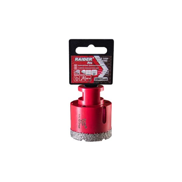 RAIDER Ποτηροτρύπανο διαμαντέ M14 Φ50mm 157849 157849