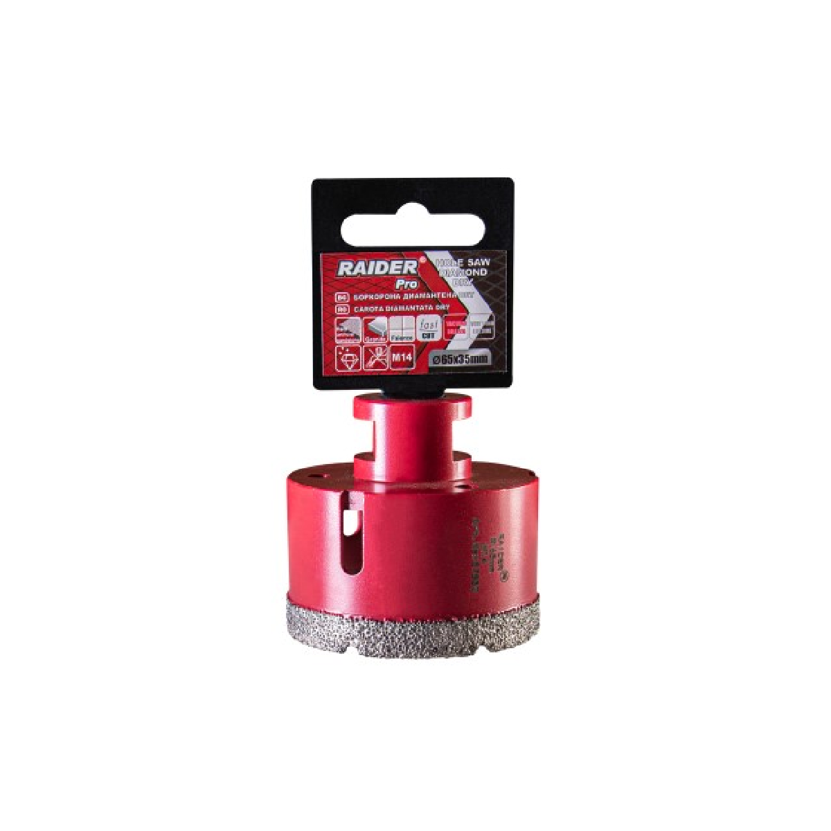 RAIDER Ποτηροτρύπανο διαμαντέ M14 Φ65mm 157850 157850