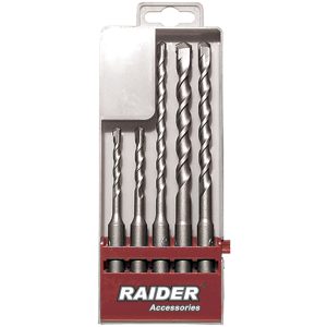 RAIDER Τρυπάνι μπετού SDS-plus σετ 5τεμ 5-10ΜΜ 158101