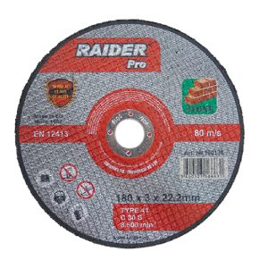 RAIDER Τροχός κοπής πέτρας Pro 115*3*22.2mm 160134 RAIDER Τροχός κοπής πέτρας Pro 115*3*22.2mm 160134