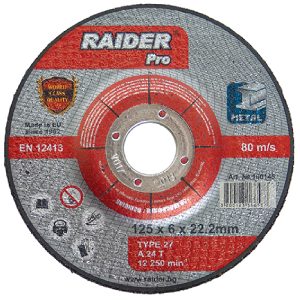 RAIDER Τροχός λείανσης Pro 115*6*22.2mm 160144 RAIDER Τροχός λείανσης Pro 115*6*22.2mm 160144