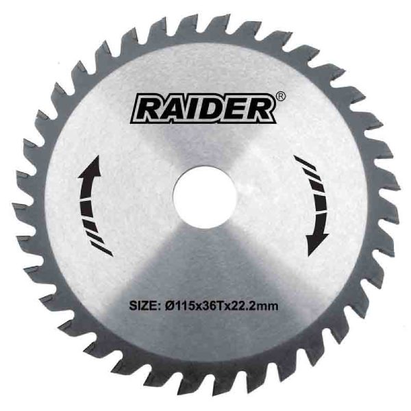 RAIDER Δίσκος κοπής ξύλου Φ25,4/Φ190/40Δόντια 163129 163129