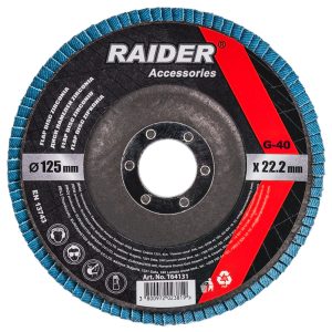 RAIDER Δίσκος φυλλαράκι Φ125 G40 164131 RAIDER Δίσκος φυλλαράκι Φ125 G40 164131