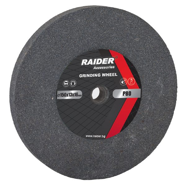 RAIDER Πέτρα λείανσης γκρι χοντρή Φ200 Ρ60 165123 165123