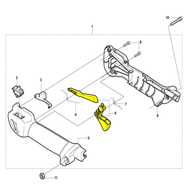ΣΚΑΝΔΑΛΗ ΓΚΑΖΙΟΥ ΣΕΤ ΓΝΗΣΙΑ ΓΙΑ HUSQVARNA 135R-333R-343R-535RX-553RS-555RXT 506497701-1