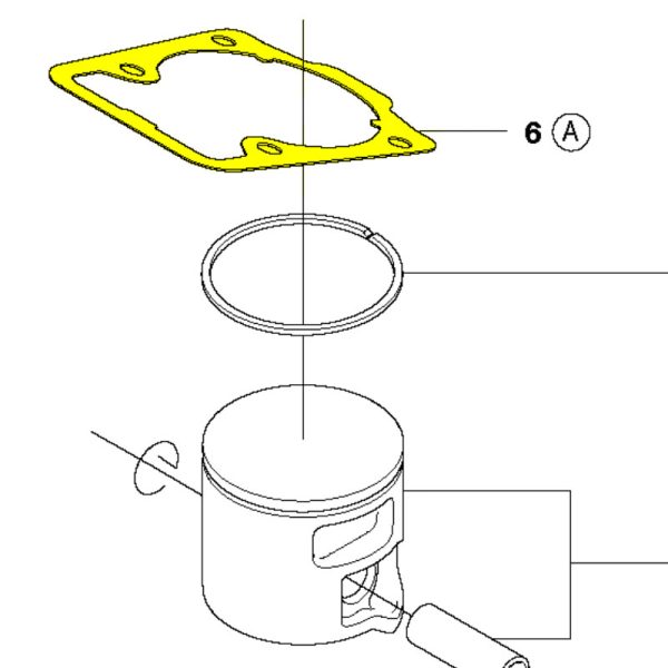 ΦΛΑΝΤΖΑ ΚΥΛΙΝΔΡΟΥ ΓΝΗΣΙΑ ΓΙΑ HUSQVARNA 545-550ΧΡ-CS2252 525315801-1
