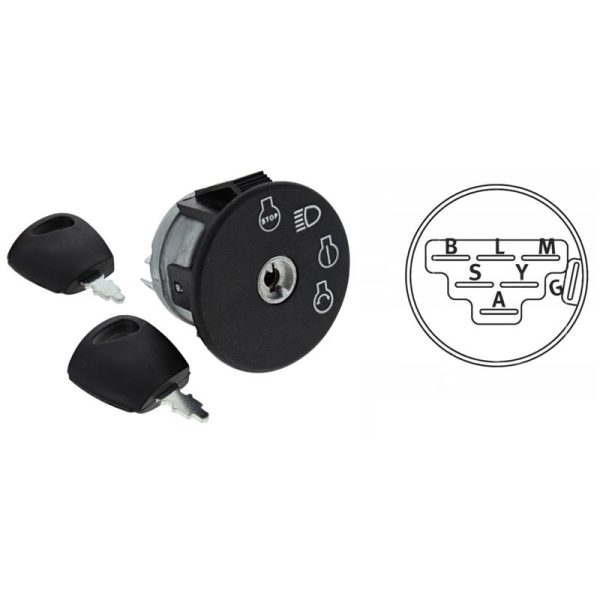 ΔΙΑΚΟΠΤΗΣ ΜΙΖΑΣ ΜΕ ΚΛΕΙΔΙ ΓΝΗΣΙΟ ΓΙΑ VIKING – STIHL MT5112-MT6112-MT6127 61704302411-1