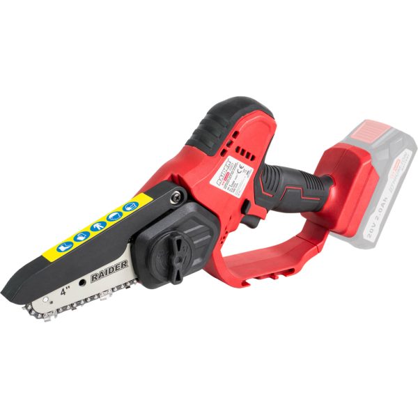RAIDER R20 Solo Κλαδευτικό αλυσοπρίονο μπαταρίας 20V 1.8kg με λάμα 10cm RDP-GP20 075721 10-6456
