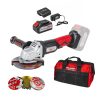 RAIDER R20 combo-01 Γωνιακός τροχός με φορτιστή & μπαταρία 4Ah/1h δίσκοι 10τεμ. & τσάντα 10-6623