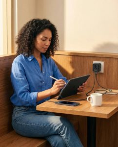 HYPERLOQ NEOTRAVEL ΦΟΡΤΙΣΤΗΣ ΤΑΞΙΔΙΟΥ 45W ΜΑΥΡΟΣ