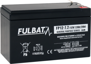 ΜΠΑΤΑΡΙΑ FULBAT AGM 7.2Ah FP12-7,2 (T1) ΜΠΑΤΑΡΙΑ FULBAT AGM 7.2Ah FP12-7,2 (T1)
