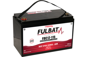 ΜΠΑΤΑΡΙΑ FULBAT AGM CARBON 115Ah FDC12-115 (T12) ΜΗΧΑΝΕΣ ΔΑΠΕΔΟΥ