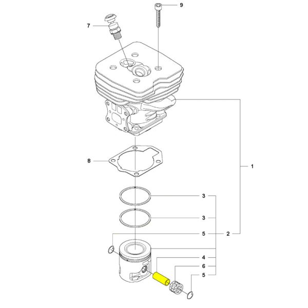 ΕΜΒΟΛΟ ΓΝΗΣΙΟ ΓΙΑ HUSQVARNA 355RX-555RTX-BC2256-BC2255 576954802-1