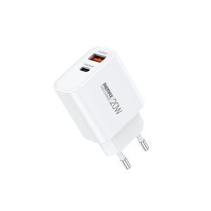 ΦΟΡΤΙΣΤΗΣ REMAX Kiddy Series Fast Charge RP-U120 20W, A+C Λευκό χωρις καλώδιο ΦΟΡΤΙΣΤΗΣ REMAX Kiddy Series Fast Charge RP-U120 20W, A+C Λευκό χωρις καλώδιο