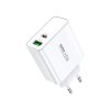 ΦΟΡΤΙΣΤΗΣ REMAX Kiddy Series Fast Charge RP-U125 65W, USB-A+USB-C Λευκό χωρίς καλώδιο 6954851209454