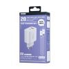 ΦΟΡΤΙΣΤΗΣ REMAX Fast Charger RP-U120 20W με USB-A+USB-C με Καλώδιο Lightning 1m Λευκό με καλώδιο 6954851245810-1